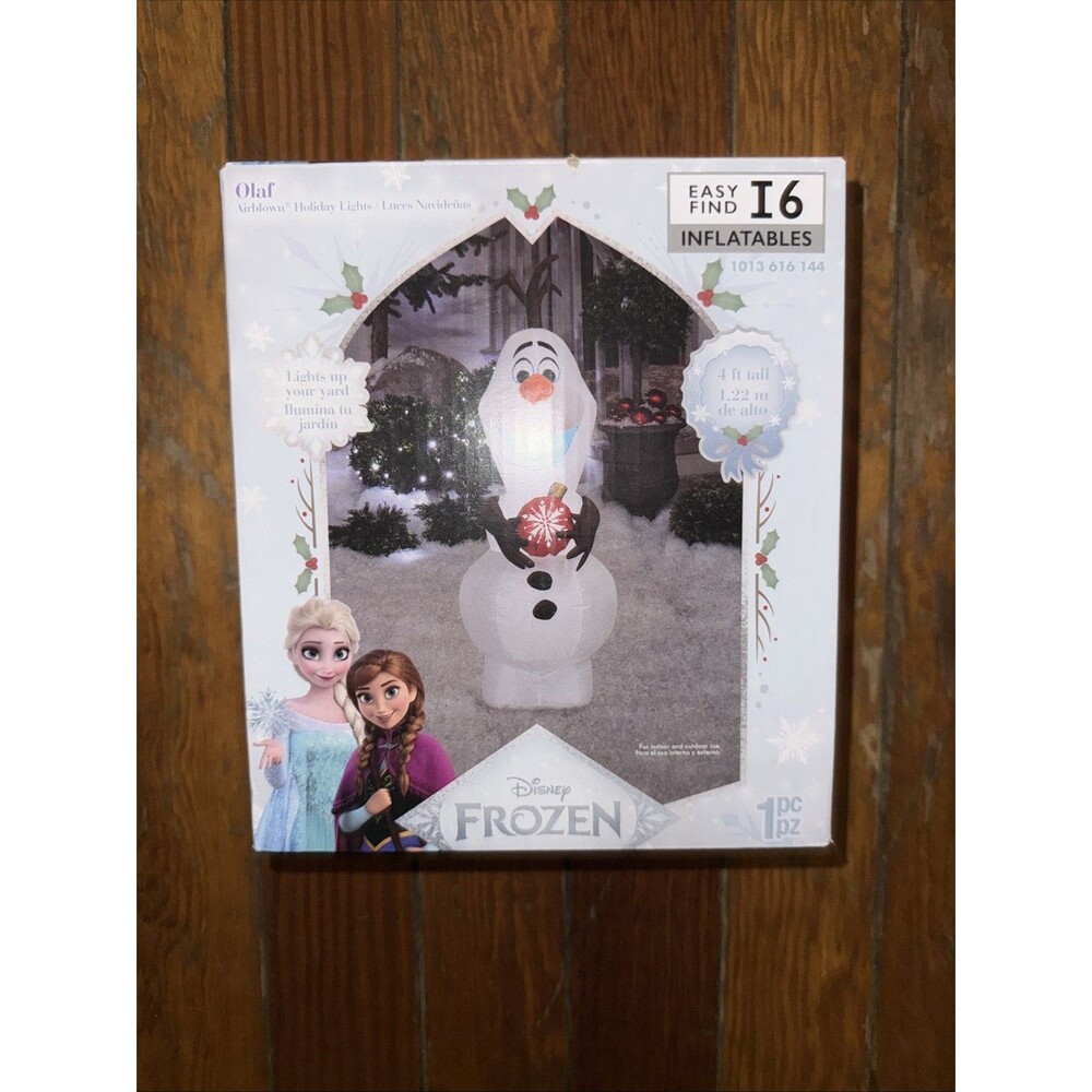 Disney Frozen Olaf Airblown Holiday Inflatable 4ft Tall Outdoor Christmas Decor